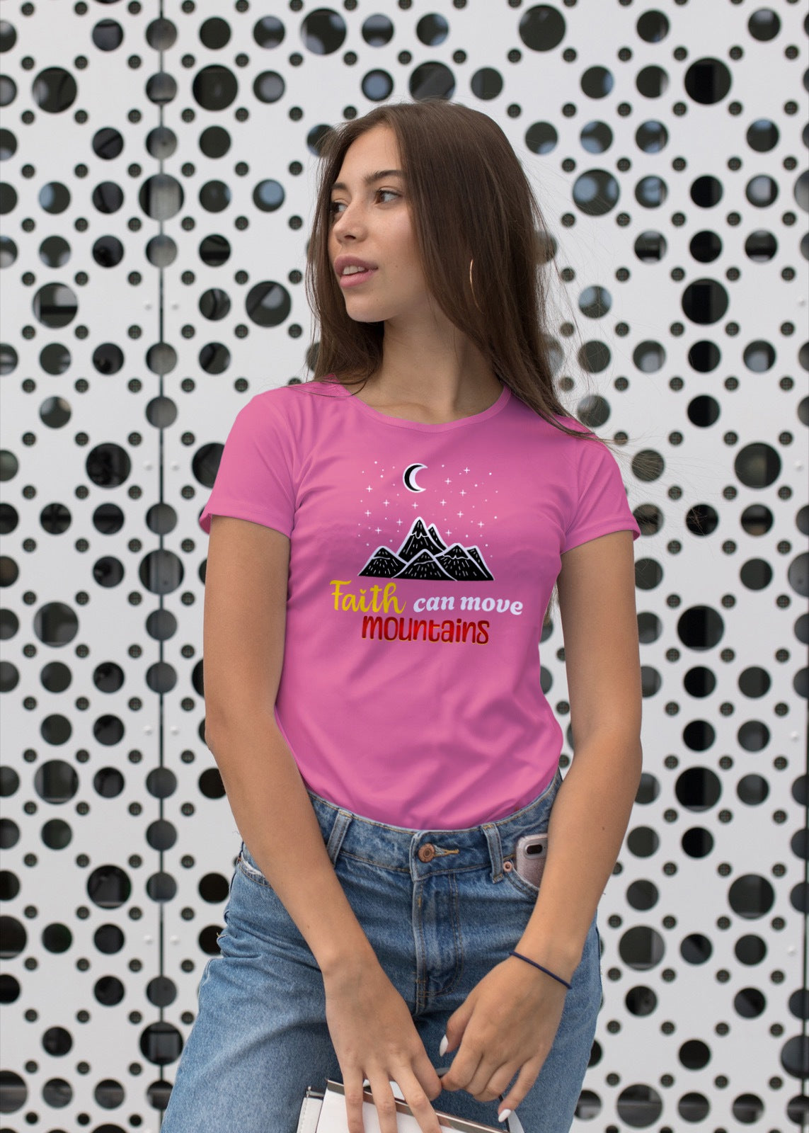Faith Can Move Mountains Tee - Inspirational & Motivational Apparel