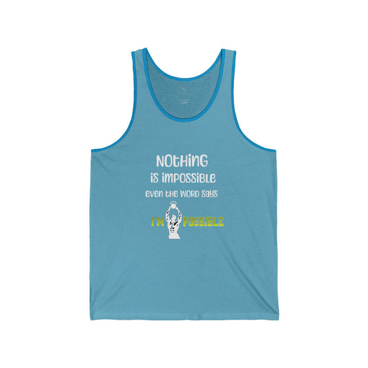 Nothing Is Impossible Tank Top | Motivational Gym & Workout Wear
