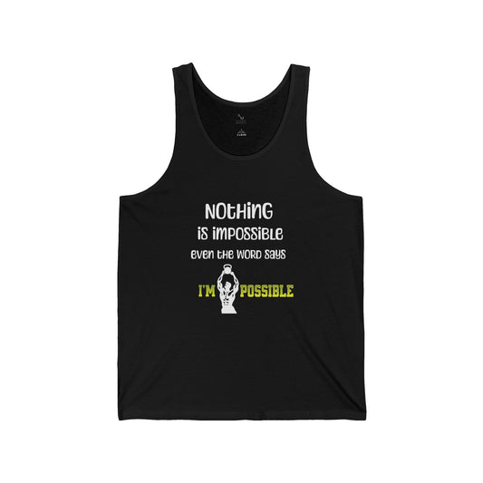 Nothing Is Impossible Tank Top | Motivational Gym & Workout Wear